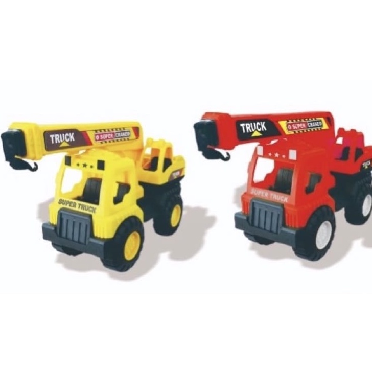 ( NEW )MAINAN ANAK TRUCK KONSTRUKSI / MAINAN KONTRUKSI CRANE TERMURAH