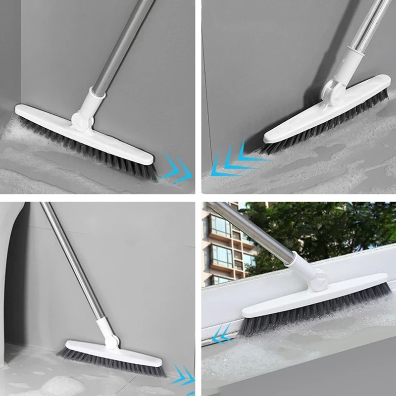 【COD】2 In 1 Sikat Lantai Kamar Mandi Toilet Brush/Kuas Ground/Pembersihan Toilet