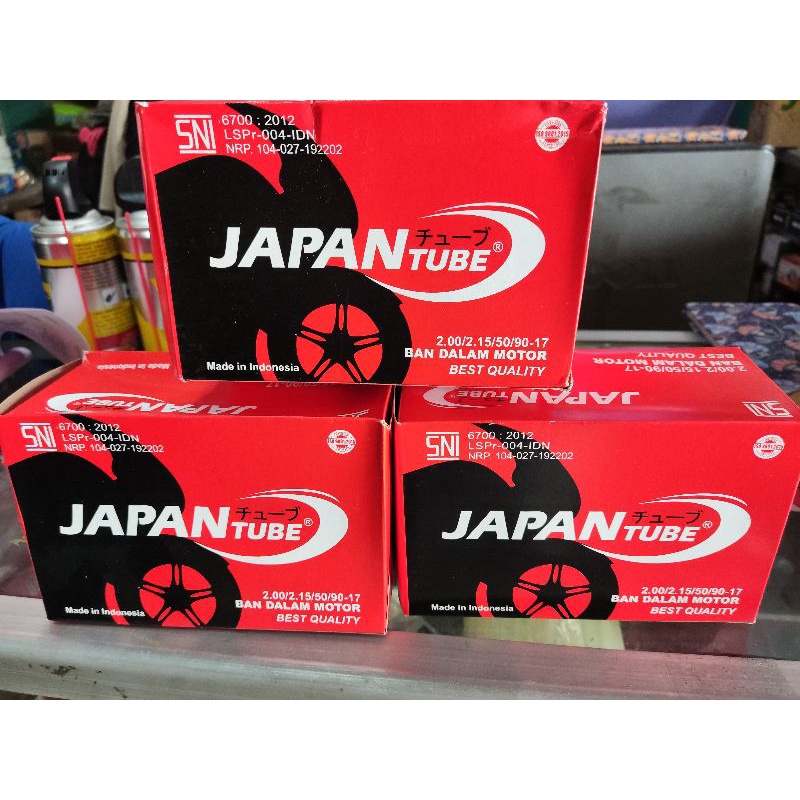 BAN DALAM MOTOR 200/225-17 JAPAN TUBE BAN DALAM MOTOR UKURAN 50/90-17 JAPAN TUBE