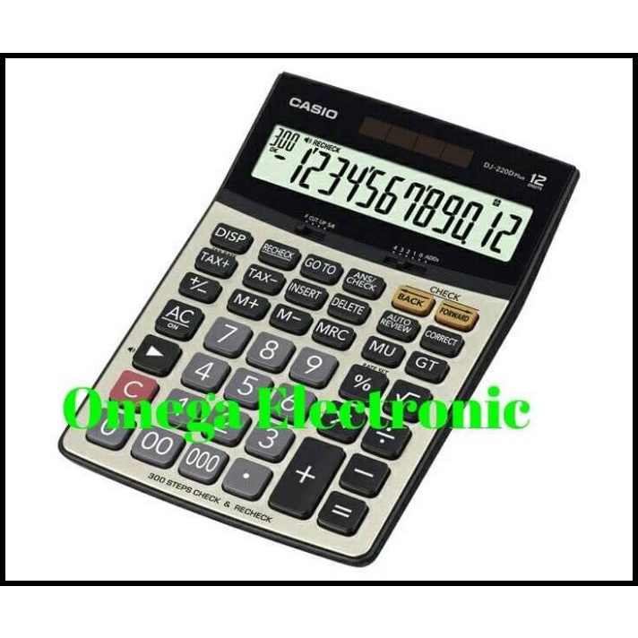 

Casio Calculator Check & Correct Dj-220D Plus Kalkulator Desktop Meja