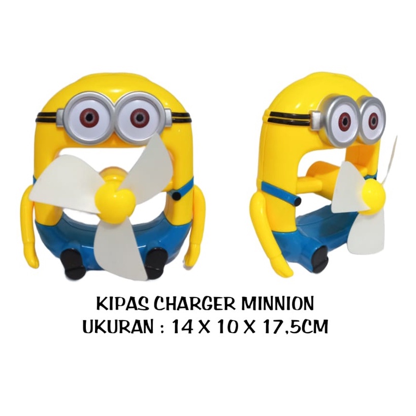 KIPAS MINION/KIPAS ANGIN MINION/KIPAS PORTABLE MINION/KIPAS PORTABLE/KIPAS CHARGER/MINION