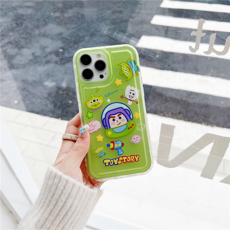 Soft Case TPU Transparan Desain Buzz Lightyear Toy Story Untuk IPhone 14 13 12 11 Pro Max