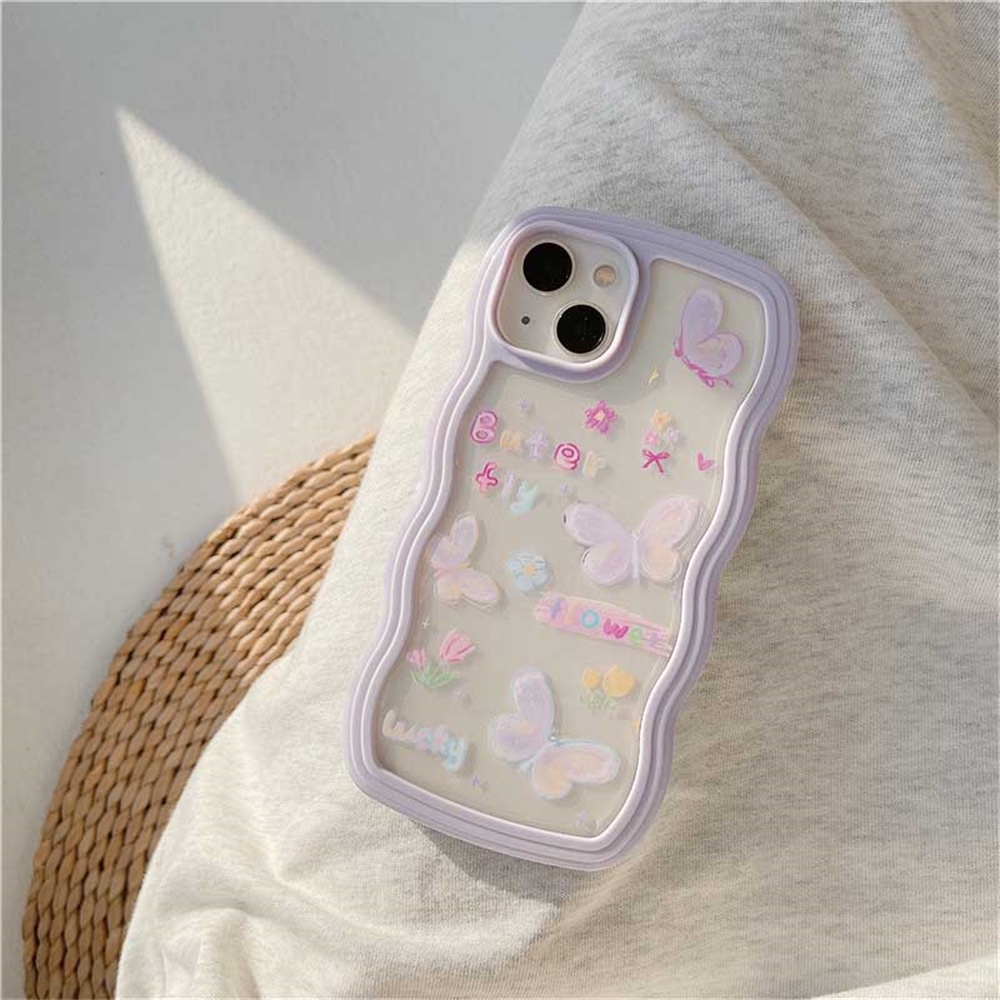 Case Bahan TPU Motif Kupu-Kupu Bunga Untuk Samsung A04S A13 A03S A21S A12 A02S A11 A51 A10 A30 A50 A52 A20S M12 A71 A32