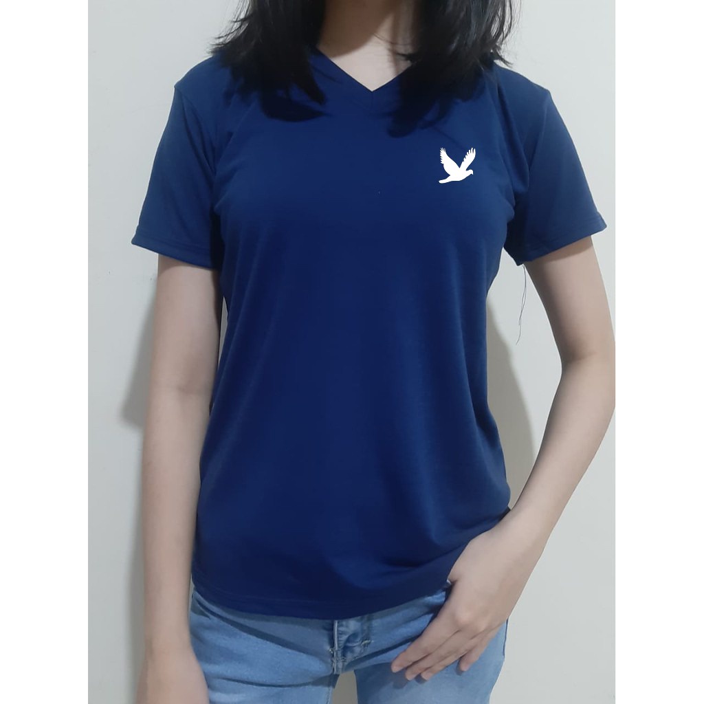 GSC - Kaos Vneck BIRD / Bahan spandex , 1kg muat 7 pcs , fit to L