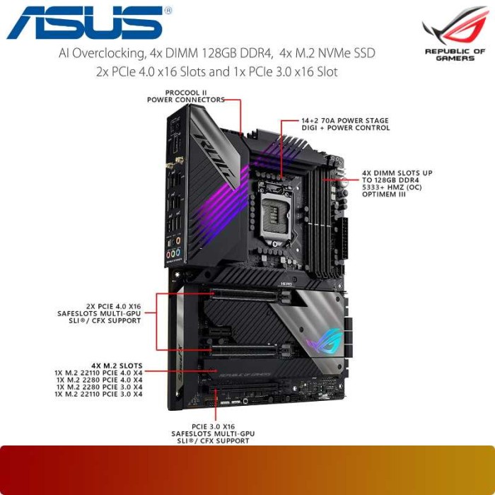 T0P ASUS ROG MAXIMUS XIII HERO MOTHERBOARD INTEL Z590 LGA 1200 ATX NICE