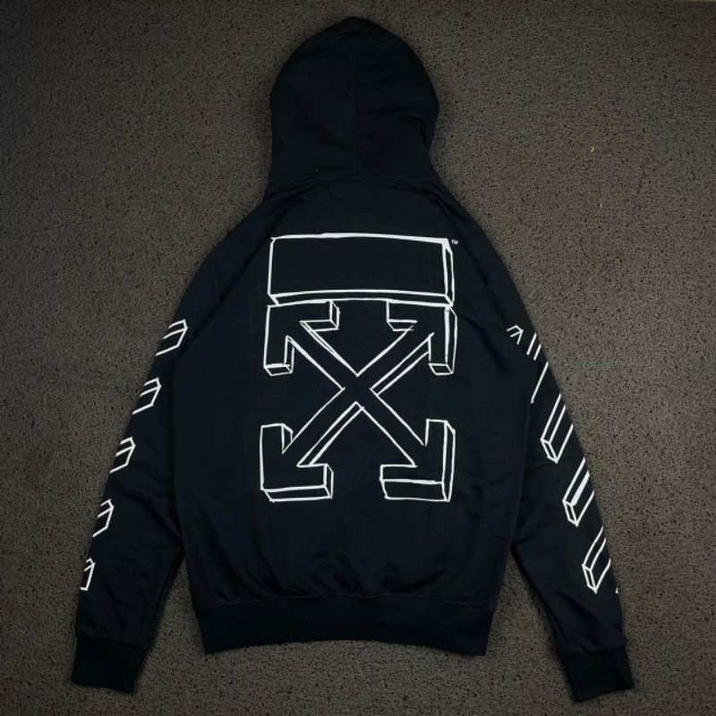 HOODIE OFF WHITE HIGH QUALITY CASUAL HYPE FASHION PRIA