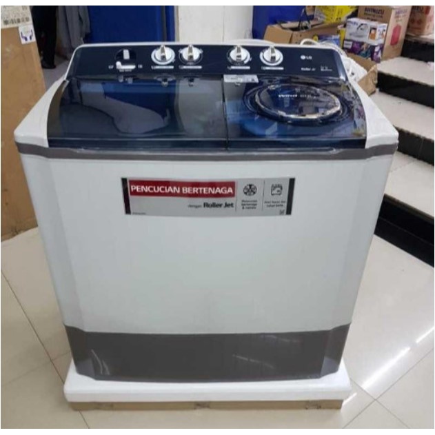 LG Mesin Cuci 2 Tabung 16 Kg P1600RT Rollet Jet Pulsator P1600 16Kg