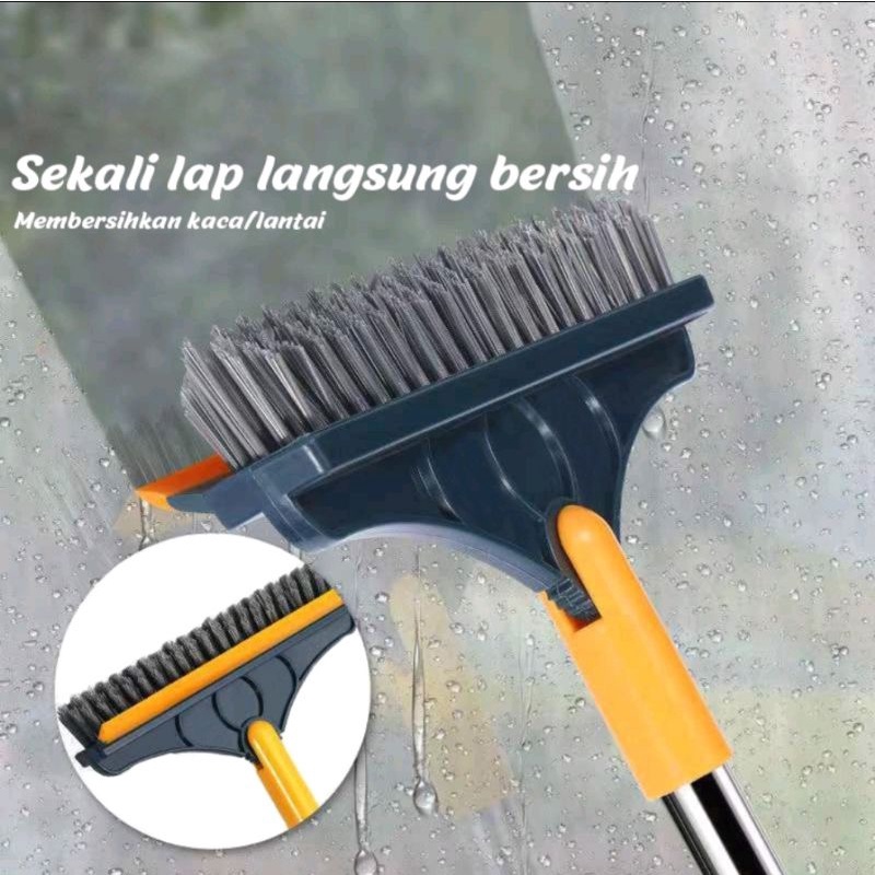 sikat sapu pembersih lantai 2in1 wiper dorong air lantai