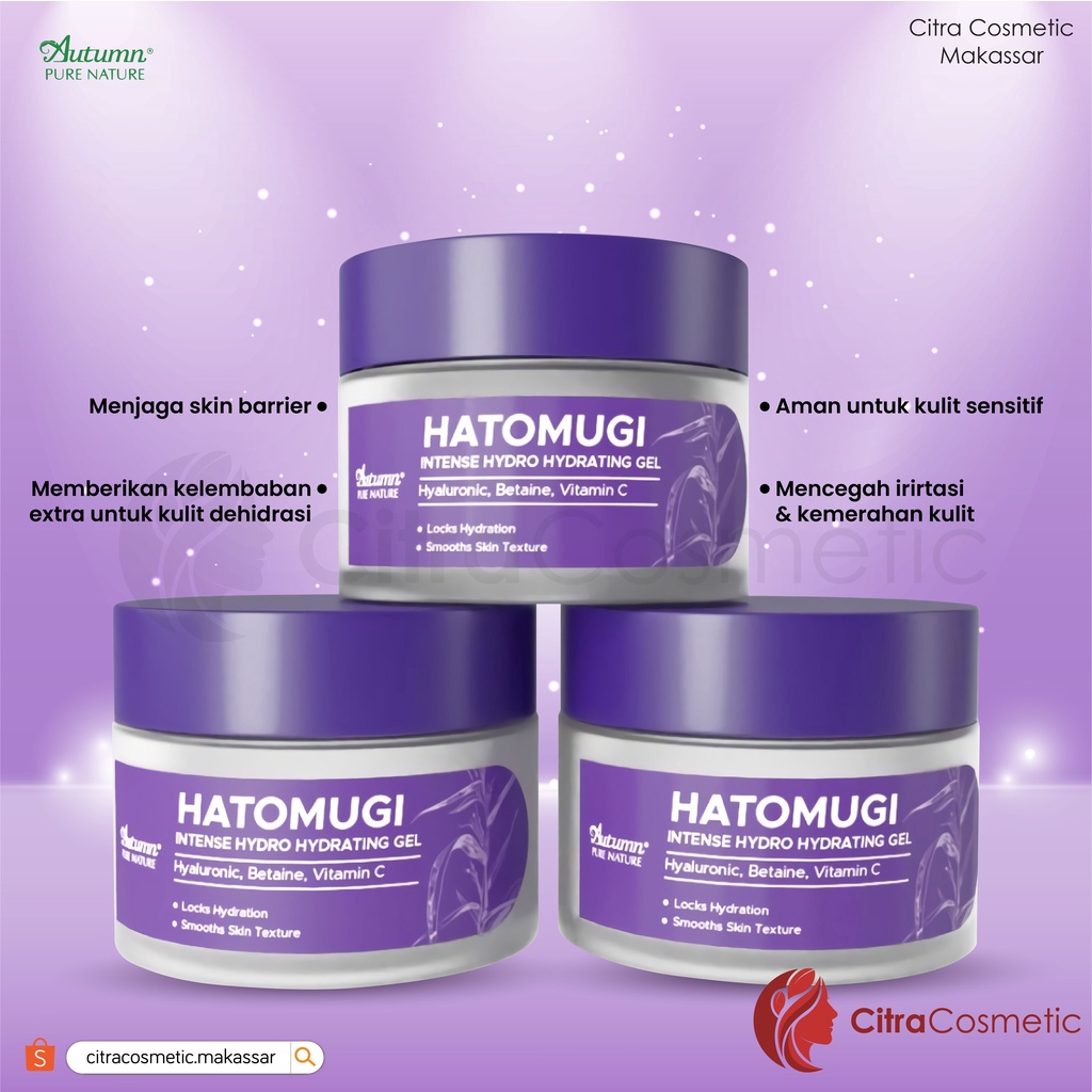 Autumn Intense Hatomugi Hydrating  Moisturizer Gel 30 Gr
