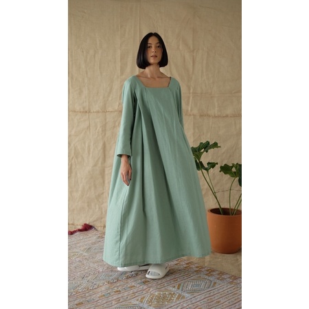 CAI LIPAT DRESS LD 130 CM JUMBO OVERSIZE LINEN PAKAIAN WANITA