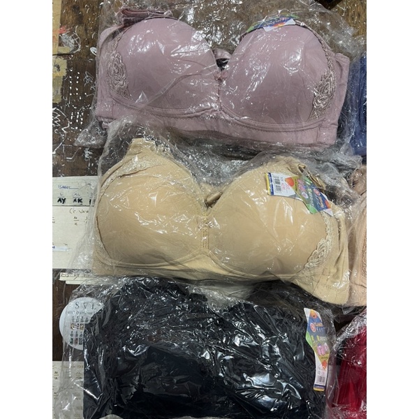 (1pcs) BH BRA wanita YILANER 333 asli cup B/C busa tipis tanpa kawat kait 3 TERMURAH