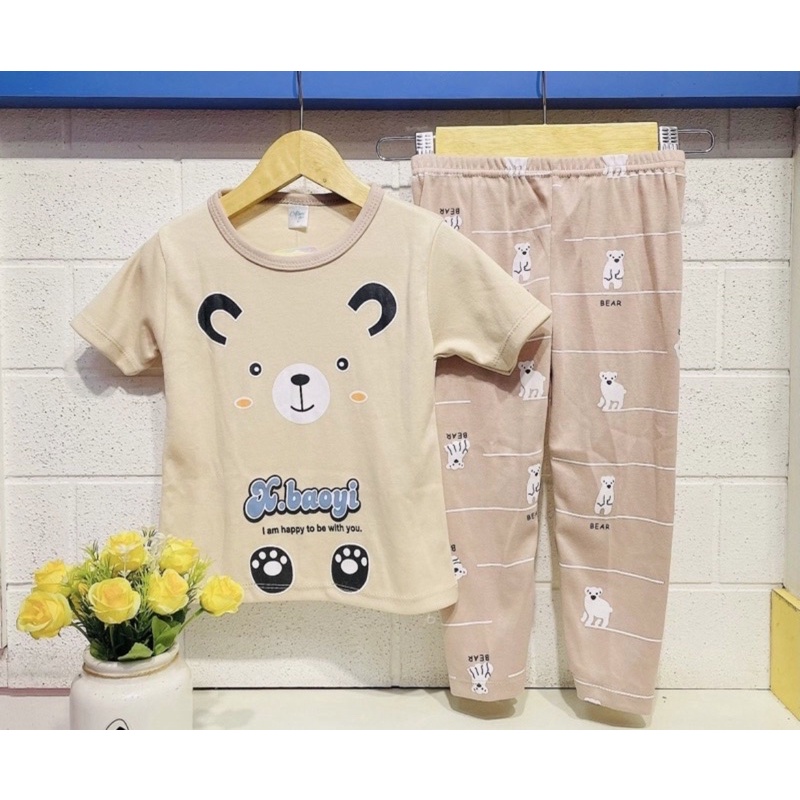 BAJU PIYAMA ANAK BALITA 2-10THN SET CELANA PANJANG KAOS IMPORT NEW