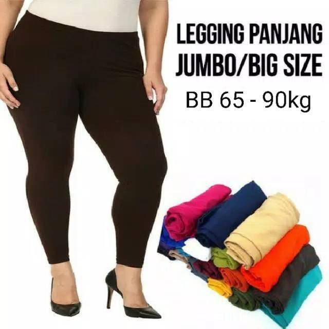 [✅COD]  Legging Panjang Jumbo Wanita