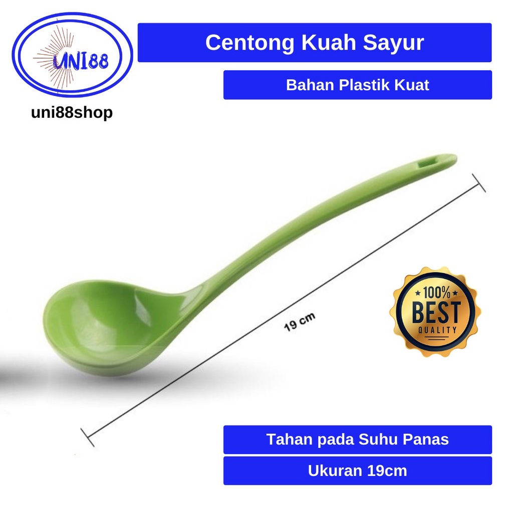 Sendok Kuah Sayur Bahan Plastik / Centong Sayur / Centong Sayur dan Kuah / Centong Plastik Sup Kecil