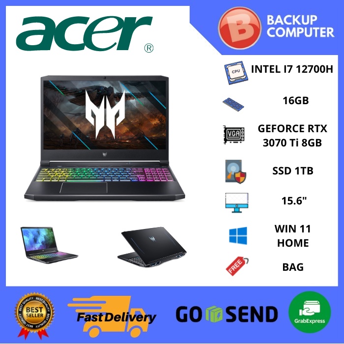 ACER PREDATOR HELIOS PH315-55-75GP NH.QFTSN.002 i7-12700H
