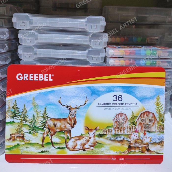 

Greebel Pensil Warna Classic Tin Case 36 Warna