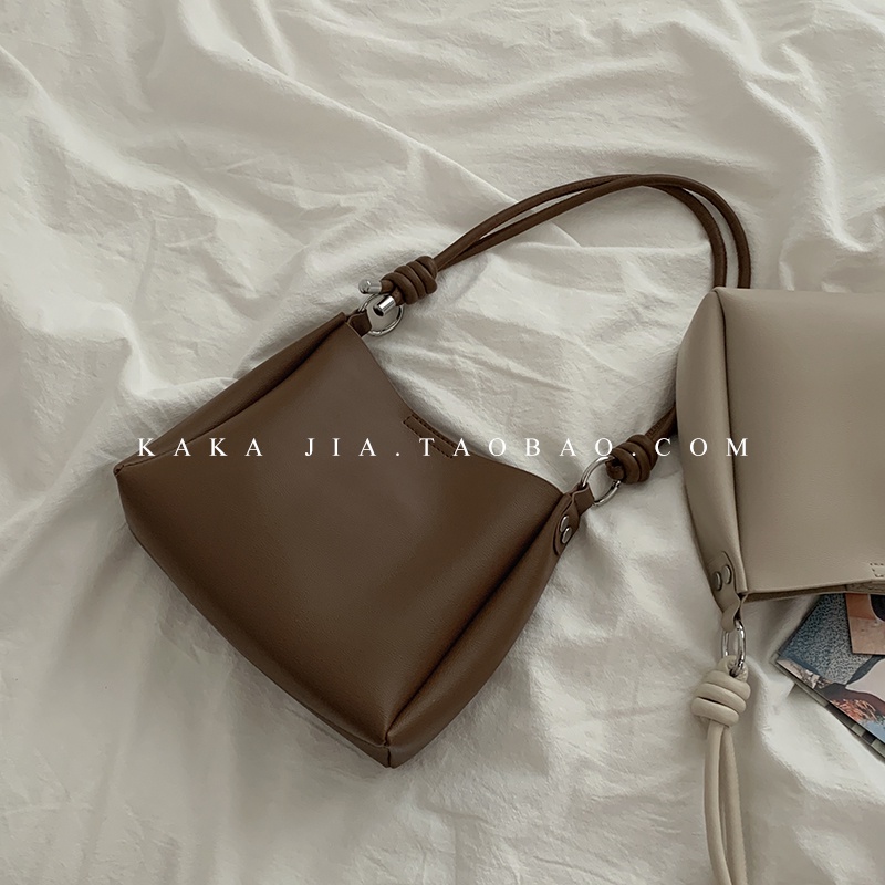 Suhao all-match ins messenger bag wanita 2021 baru trendi fashion retro tas jinjing kecil tas ketiak niche Prancis