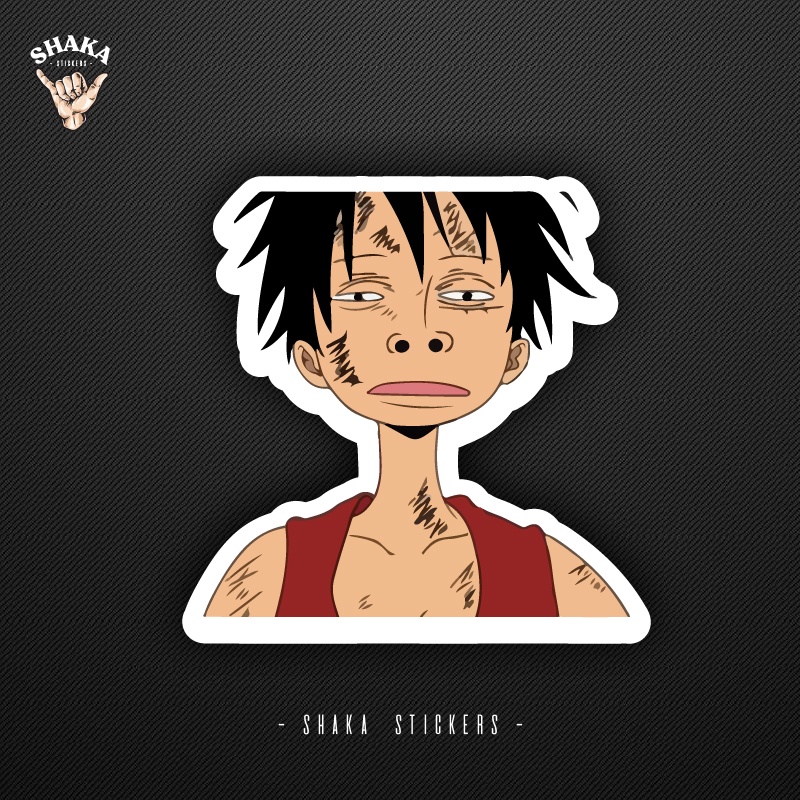 

Sticker One Piece Lucu Luffy Baka Senchou Grafatac Anti Air Stiker untuk Aksesoris Case HP Laptop Stiker helem Kulkas