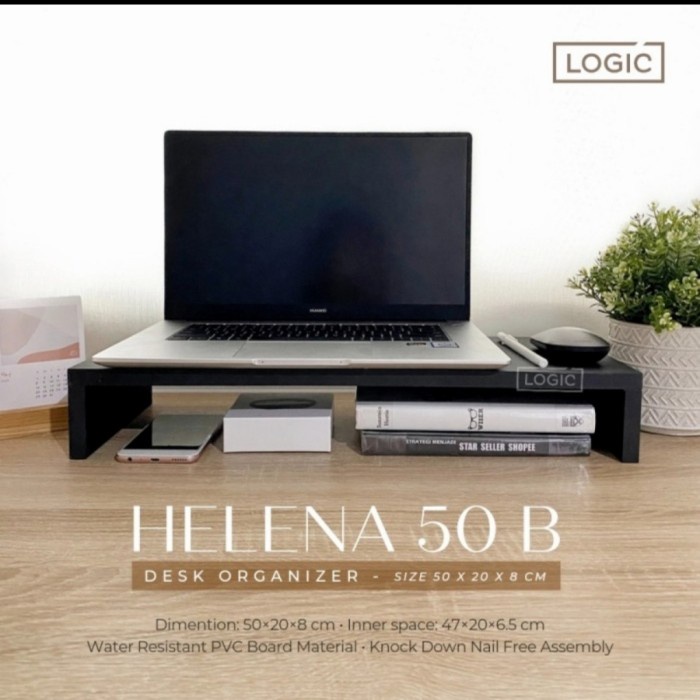 

Meja Rak Laptop Komputer Monitor Stand Desk Organizer Logic Helena 50B