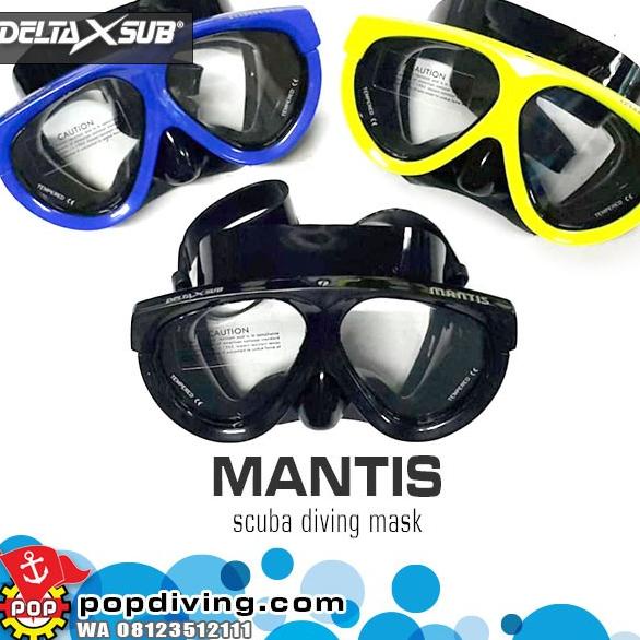 Dakor Delta MANTIS Diving Mask Masker Kacamata Selam t-popdiving Berkualitas