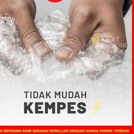 

BUBBLE WRAP 60CM X 50M PREMIUM TEBAL DELKOMAS DKM PLUS SATUAN - 60CM X 50M, Bening Premium