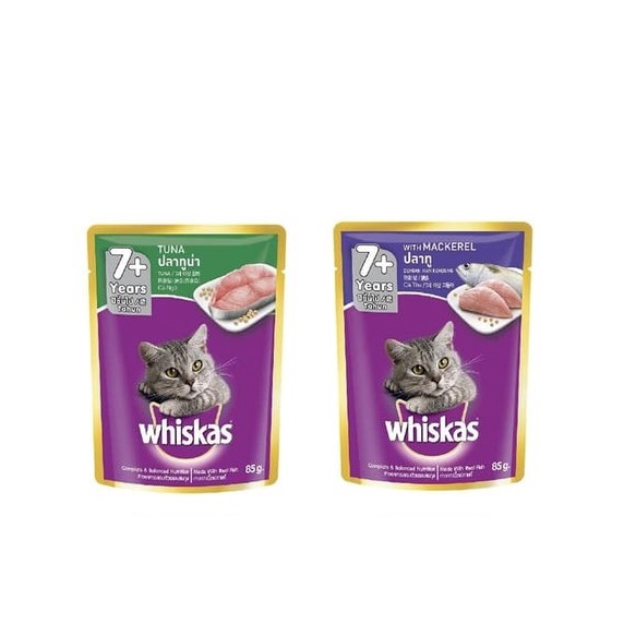 WHISKAS POUCH WETFOOD 80GR/ MAKANAN BASAH KUCING