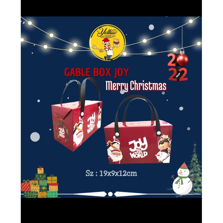 

Box Kue Natal JAVA XMAS untuk 2 Toples uk 9x10,5cm / Kado Natal [1 pcs]