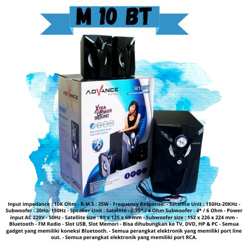 Speaker Advance Multimedia M10BT / M 10 BT
