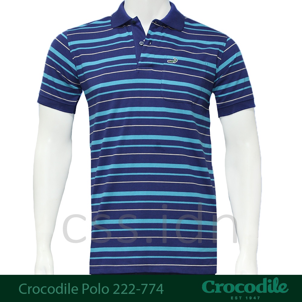 Kaos Kerah Polo Pria Crocodile Slim Fit 222-774