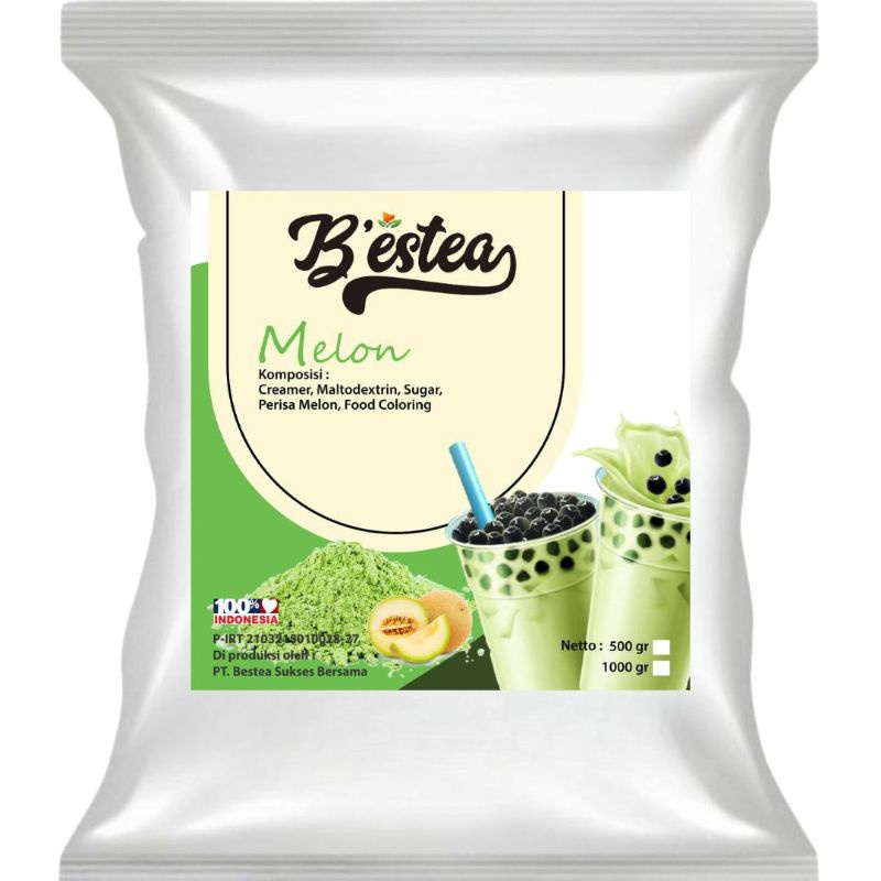 

Bubuk Minuman rasa Melon 1kg Bestea Powder Drink