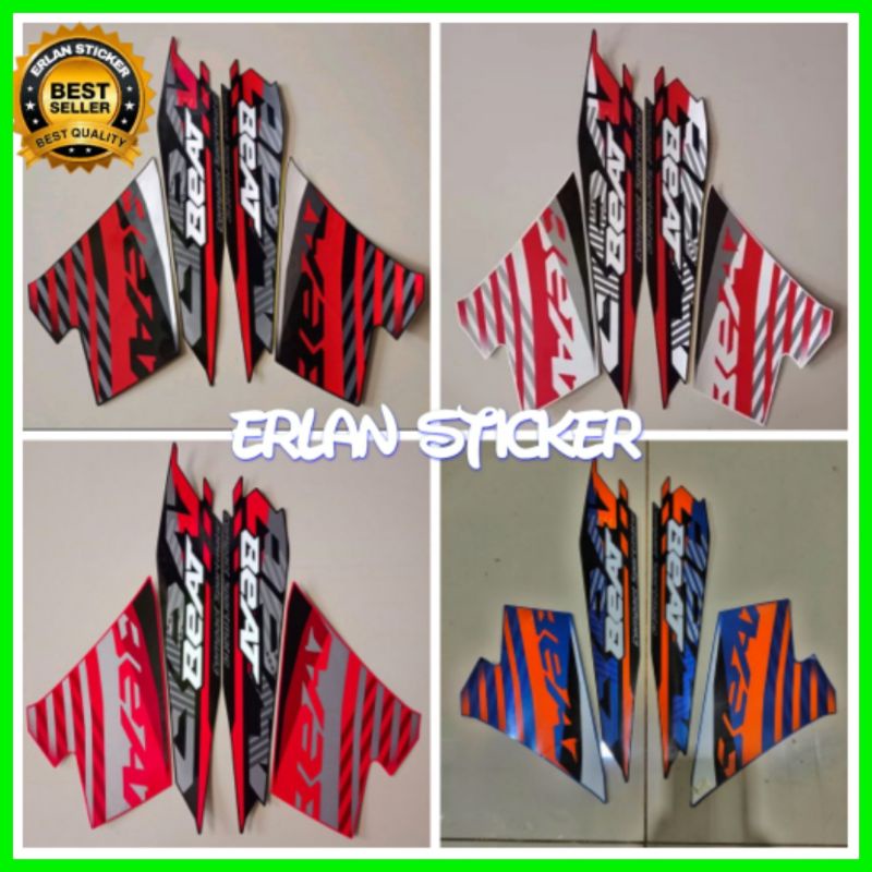 STIKER STRIPING LIS MOTOR BEAT CBS 2021-2022