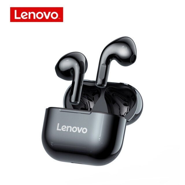 Lenovo LP40 True Wireless Bluetooth Earphone Mini Earbuds TWS - Hitam