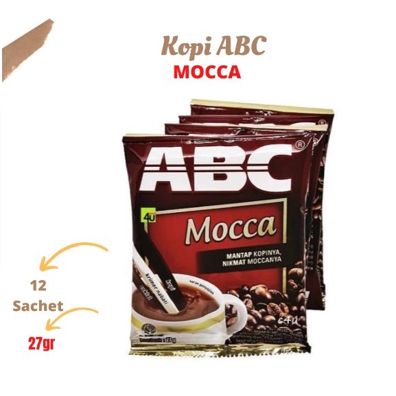 

Kopi ABC Mocca Renceng isi 12 Sachet x 27gr