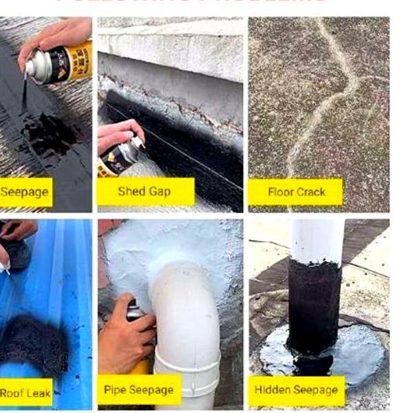 

PROMO Rubber Sealant Spray 500ML Original Lem Penambal Atap Anti Bocor - Putih