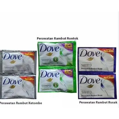 SHAMPOO DOVE 1 RENCENG ISI 12 PCS