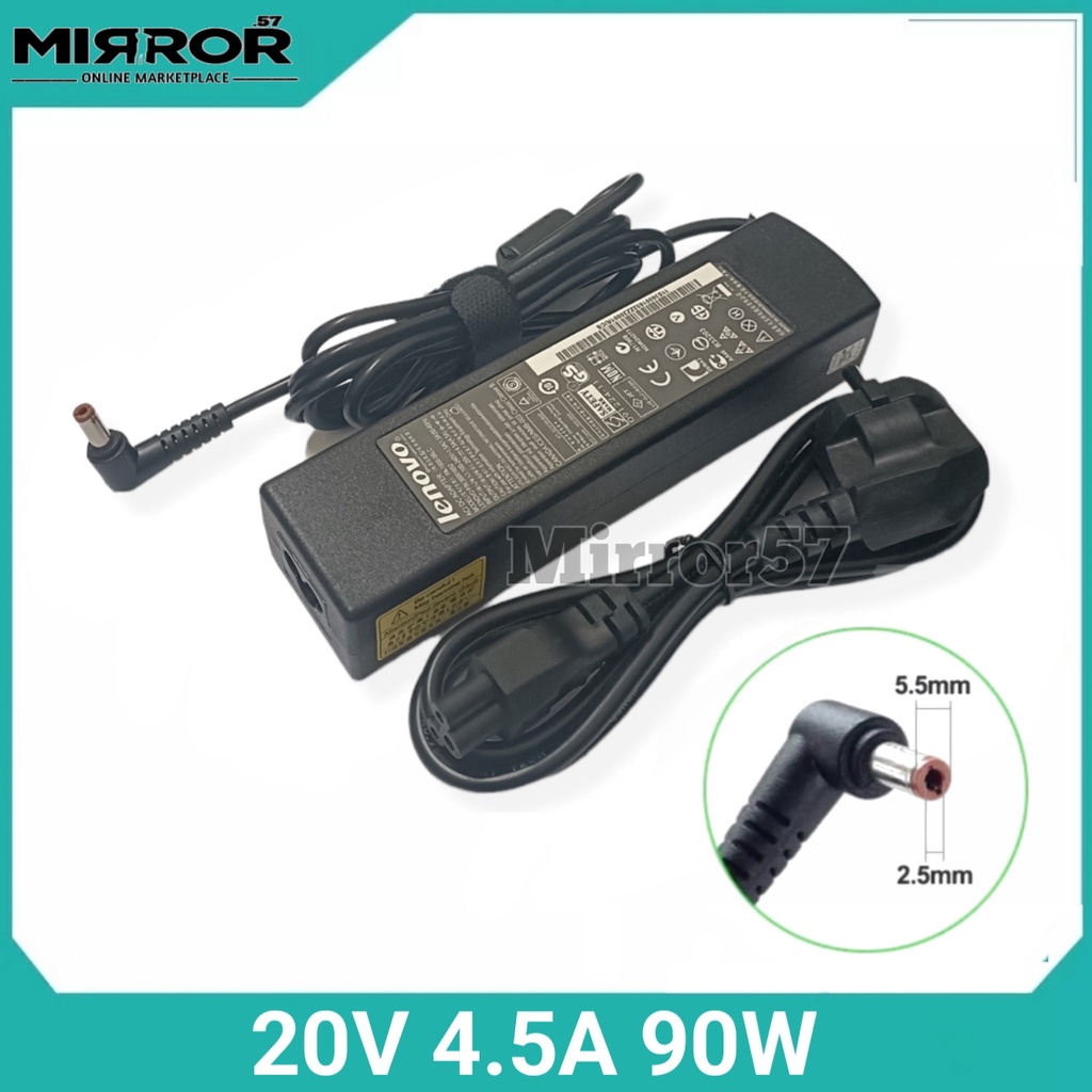 Charger Laptop Lenovo IdeaPad Y560 Y560P Y570 Y580 Y650 Y710 Y730 Adapter Lenovo 20V 4.5A 90W