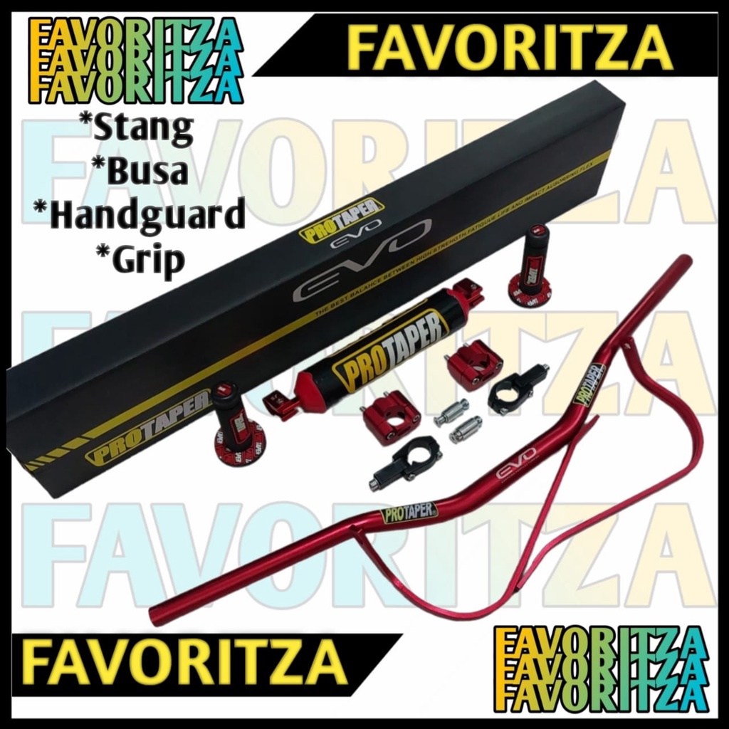 STANG FATBAR PROTAPER FULL SET KOMPLIT UNIVERSAL KLX VIXION CRF RED SERIES STANG FATBAR PROTAPER MER
