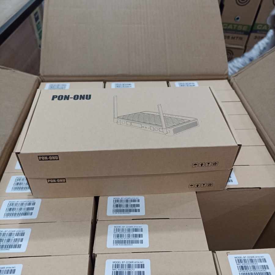 MODEM ONT XPON BT-223XR EPON/GPON 1GE+1FE+WIFI 2,4G 5DBI BARU