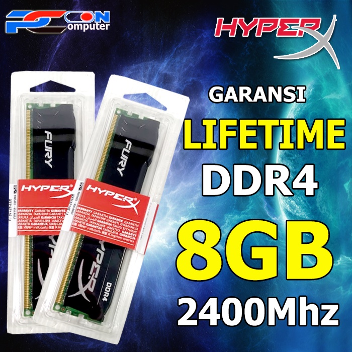 MEMORY RAM PC GAMING DDR4 8GB HYOERX FURY / RAM PC KOMPUTER GAMING