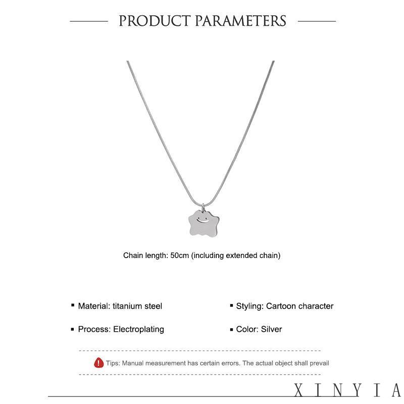 【Bayar di tempat】Kalung Bahan Titanium Steel Untuk Wanita