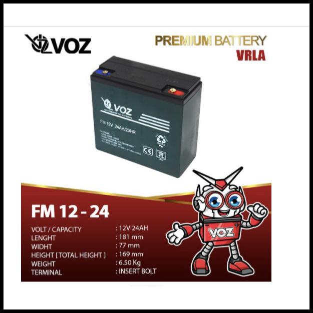 Promo Voz Battery Fm 12-24 12V 24Ah Vrla