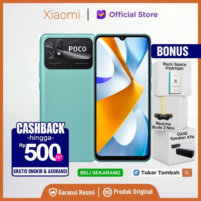 Xiaomi Poco C40 4/64GB 3/32GB Garansi Resmi Not Poco F4 X3 Pro -