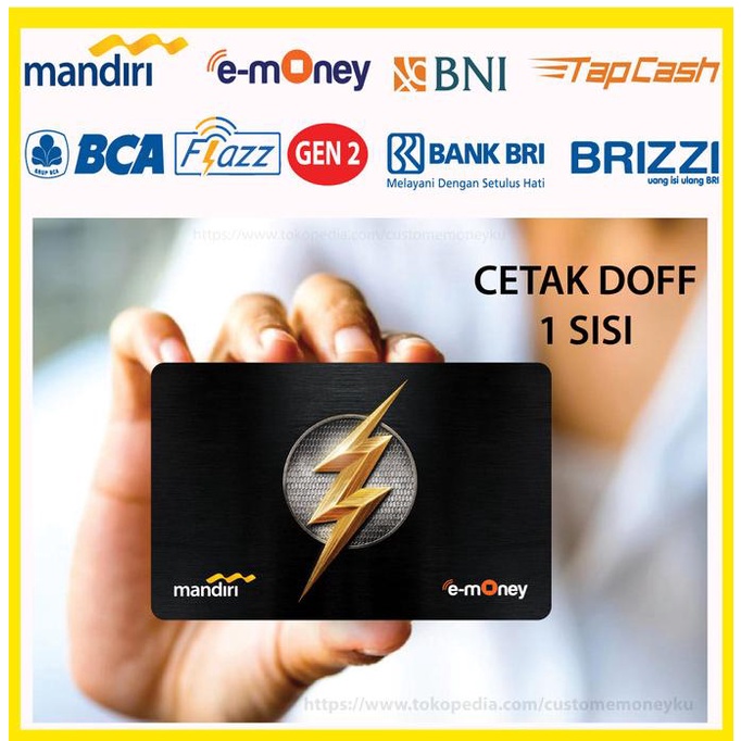 BCA FLAZZ GEN 2 Terbaru Etoll BCA Superhero Logo Flash Petir - 1 SISI