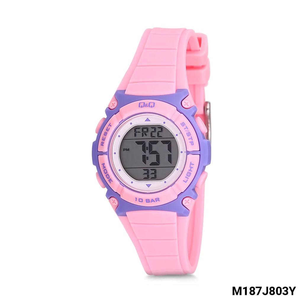 SALE Jam Tangan Anak Casual Sporty Colorful Rubber Digital Original Q&amp;Q QNQ QQ M187 M187J Series