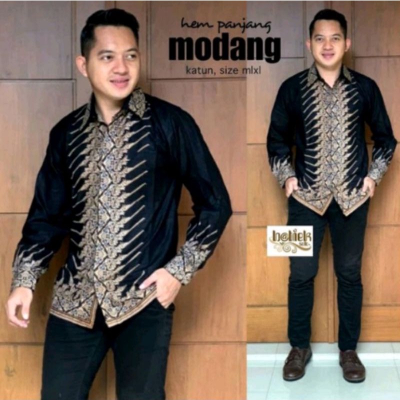 COD - Motif Ayam - Baju Batik Pria Lengan Panjang - Kemeja Batik Pria Panjang - Batik Pria terbaru - Kemeja kantor Terbaru - Batik Pekalongan