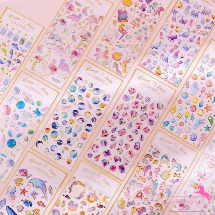 

Sticker Unicorn Anak Timbul Dolphine Tempelan Stationary Lucu Karakter