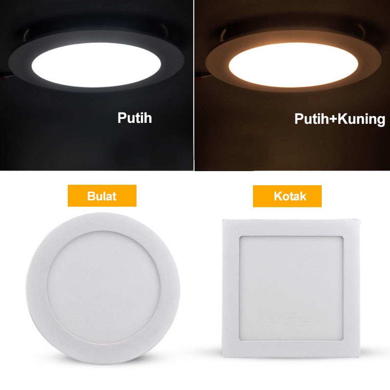 Home Lighting LAMPU DOWNLIGHT LAMPU PLAFON LED PANEL LIGHT 6WATT DOWNLIGHT PANEL 3WATT 6WATT 9WATT 12WATT