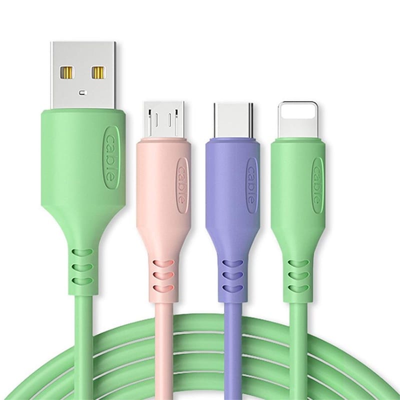 Kabel Data OTF Macaron Type-C Support Fast Charging 2.4A BERKUALITAS