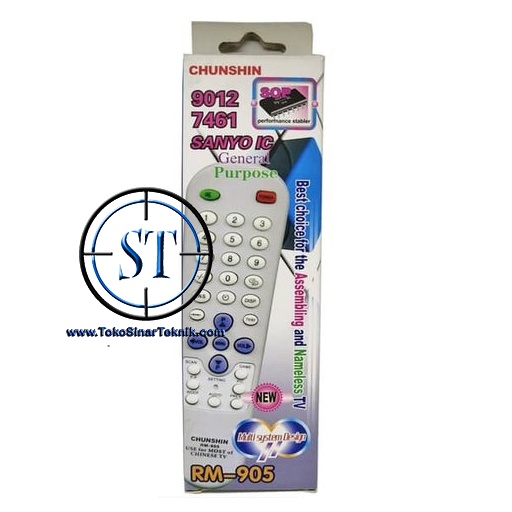 Remot TV Tabung China/ Remote Factory Setting Multi / Remote Universal Chunshin RM-905