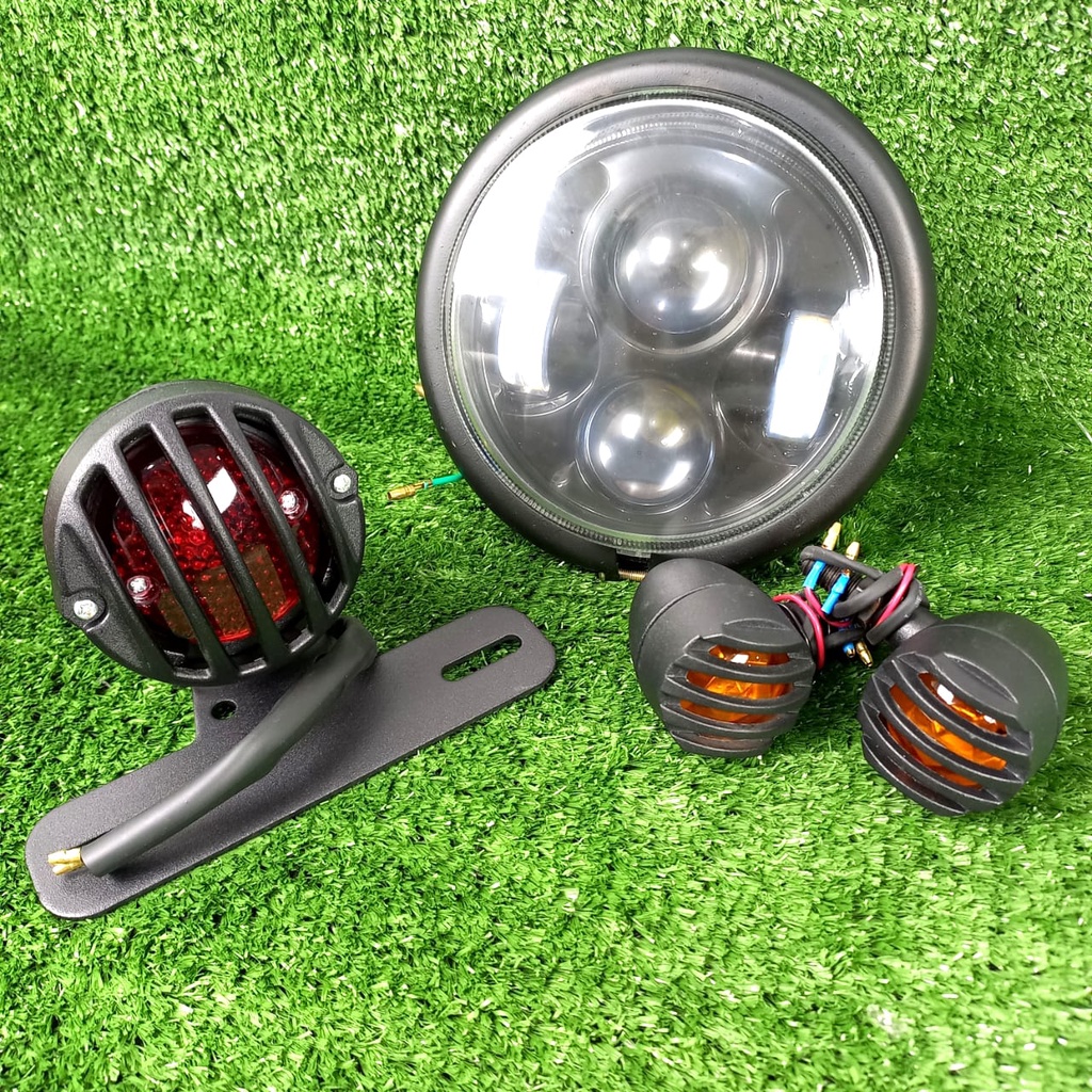 Paket Japstyle Reflektor CB LED Stoplamp Plus Sein Grill Tralis Import